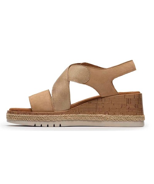Clarks(クラークス)の「クラークス Kidiki Sun キディキサン サンダル(サンダル・レディース・ベージュ/ブラック・40/45/35/30/55/50)」の13枚目の写真