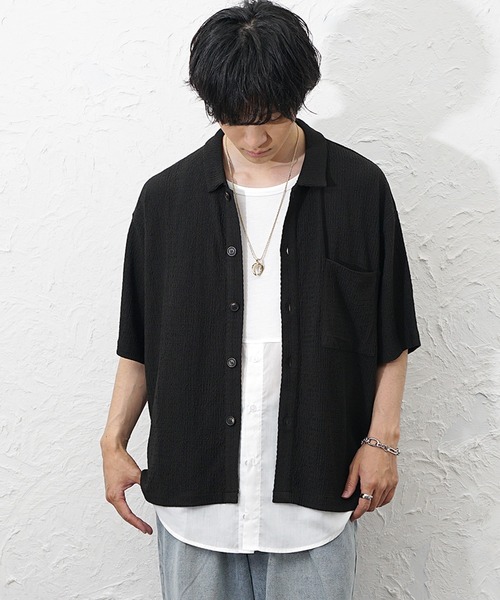 MinoriTY(マイノリティ)の「【MinoriTY】シャツドッキングレイヤータンクトップ メンズ ウィメンズ ユニセックス(タンクトップ・メンズ・ホワイト×ブルー/ホワイト×ホワイト・XL/L/M)」の11枚目の写真