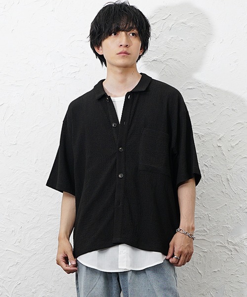 MinoriTY(マイノリティ)の「【MinoriTY】シャツドッキングレイヤータンクトップ メンズ ウィメンズ ユニセックス(タンクトップ・メンズ・ホワイト×ブルー/ホワイト×ホワイト・XL/L/M)」の12枚目の写真