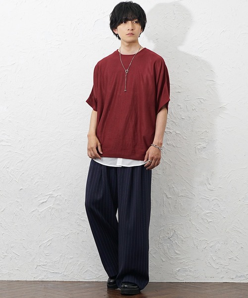 MinoriTY(マイノリティ)の「【MinoriTY】シャツドッキングレイヤータンクトップ メンズ ウィメンズ ユニセックス(タンクトップ・メンズ・ホワイト×ブルー/ホワイト×ホワイト・XL/L/M)」の15枚目の写真