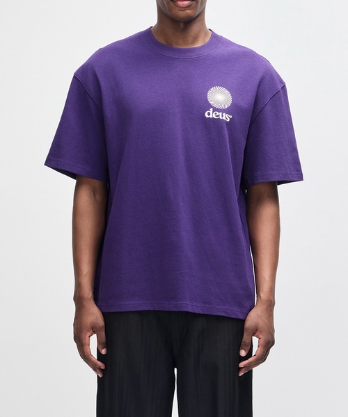 DEUS EX MACHINA(デウスエクスマキナ)の「STRATA TEE(Tシャツ/カットソー・メンズ・ホワイト/バイオレット/ブラック・S/M/L)」の10枚目の写真