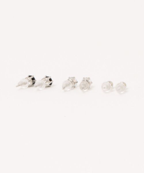 456845】デイリーストーンピアス6点セット(RO)（ピアス（両耳用