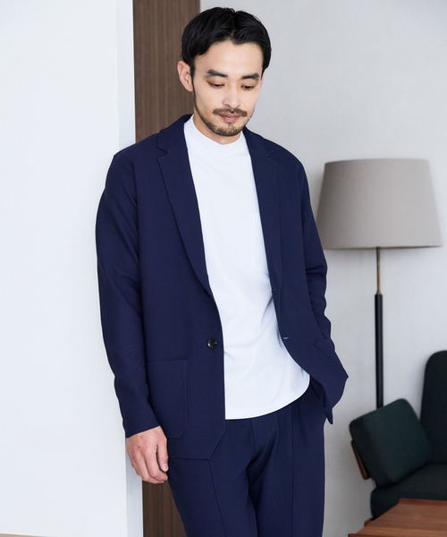 JUN STANDARD PICKS(ジュンスタンダードピックス)の「CVCリバーレイズドネックTシャツ(Tシャツ/カットソー・メンズ・ブラック/ホワイト系その他/ベージュ系その他・S/M/LL/L)」の8枚目の写真