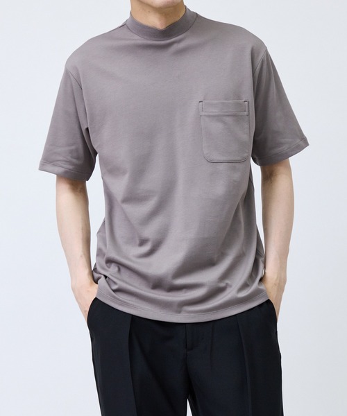 JUN STANDARD PICKS(ジュンスタンダードピックス)の「CVCリバーレイズドネックTシャツ(Tシャツ/カットソー・メンズ・ブラック/ホワイト系その他/ベージュ系その他・S/M/LL/L)」の13枚目の写真