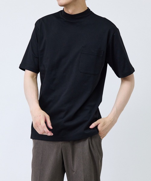JUN STANDARD PICKS(ジュンスタンダードピックス)の「CVCリバーレイズドネックTシャツ(Tシャツ/カットソー・メンズ・ブラック/ホワイト系その他/ベージュ系その他・S/M/LL/L)」の14枚目の写真