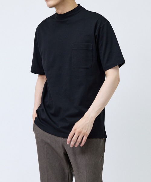 JUN STANDARD PICKS(ジュンスタンダードピックス)の「CVCリバーレイズドネックTシャツ(Tシャツ/カットソー・メンズ・ブラック/ホワイト系その他/ベージュ系その他・S/M/LL/L)」の15枚目の写真