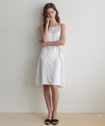 les satin one-piece (white)(mid)