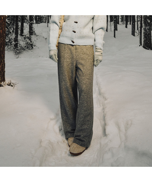 FOLNUA(フォルニュア)の「TOASTY WOOL PANTS (3COLOR)(その他パンツ・レディース・アイボリー/ブラウン/チャコールグレー・FREE)」の2枚目の写真