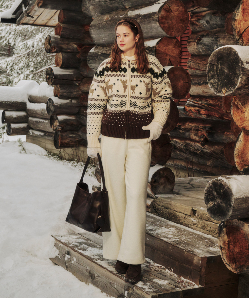 FOLNUA(フォルニュア)の「TOASTY WOOL PANTS (3COLOR)(その他パンツ・レディース・アイボリー/ブラウン/チャコールグレー・FREE)」の5枚目の写真