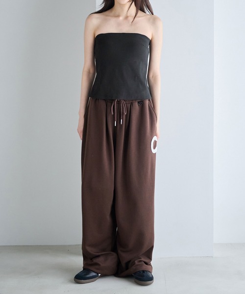CHAN ME(チャンミ)の「カップ付きベアトップ(チューブトップ・レディース・ホワイト/ブラック・MEDIUM/LARGE)」の14枚目の写真