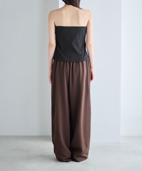 CHAN ME(チャンミ)の「カップ付きベアトップ(チューブトップ・レディース・ホワイト/ブラック・MEDIUM/LARGE)」の16枚目の写真