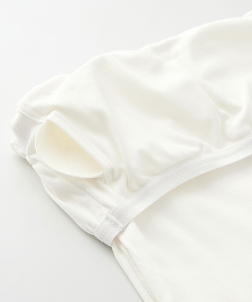 CHAN ME(チャンミ)の「カップ付きベアトップ(チューブトップ・レディース・ホワイト/ブラック・MEDIUM/LARGE)」の20枚目の写真