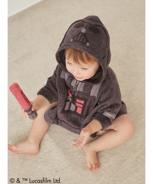 gelato pique(ジェラートピケ)の「【STAR WARS】【ベビー】ポンチョ(その他ベビーウェア・キッズ・グリーン/ダークグレー・F)」の1枚目の写真