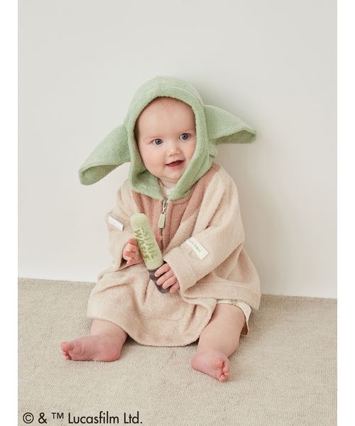 gelato pique(ジェラートピケ)の「【STAR WARS】【ベビー】ポンチョ(その他ベビーウェア・キッズ・グリーン/ダークグレー・F)」の16枚目の写真