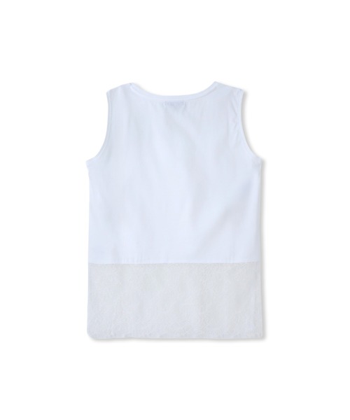 LAUTREAMONT(ロートレアモン)の「レースドッキングインナー(Tシャツ/カットソー・レディース・ホワイト/ブラック・9号)」の6枚目の写真