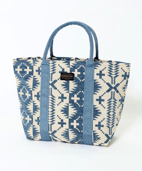 PENDLETON(ペンドルトン)の「PENDLETON ペンドルトン SPIDER ROCK GOBELINS LARGE TOTE BAG スパイダーロック ゴブラン ラージ トートバッグ(トートバッグ・レディース・ブラック/ブルー・FREE)」の4枚目の写真
