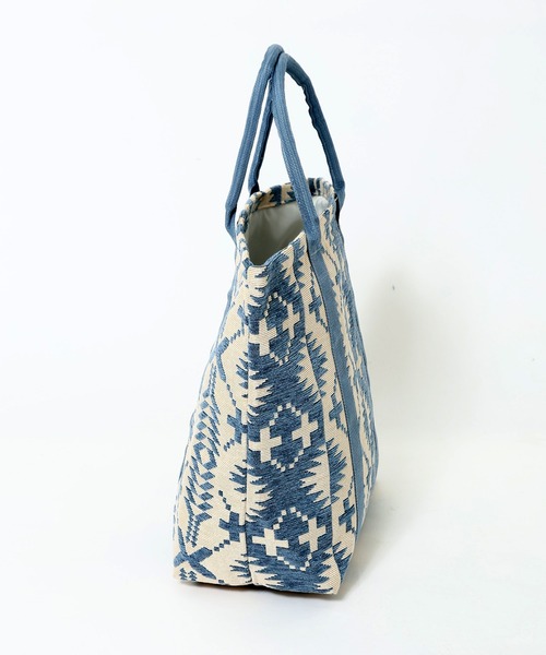 PENDLETON(ペンドルトン)の「PENDLETON ペンドルトン SPIDER ROCK GOBELINS LARGE TOTE BAG スパイダーロック ゴブラン ラージ トートバッグ(トートバッグ・レディース・ブラック/ブルー・FREE)」の5枚目の写真