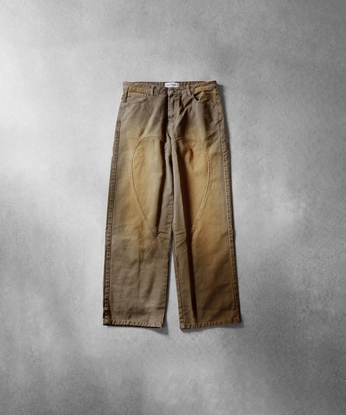 Carne Bollente(カルネボレンテ)の「carne bollente LOVE PANTS FOREVER(デニムパンツ・レディース・カーキ・28inch/26inch)」の1枚目の写真