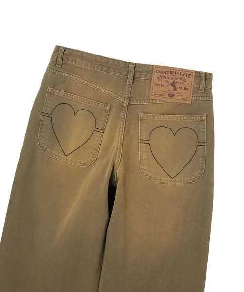 Carne Bollente(カルネボレンテ)の「carne bollente LOVE PANTS FOREVER(デニムパンツ・レディース・カーキ・28inch/26inch)」の5枚目の写真