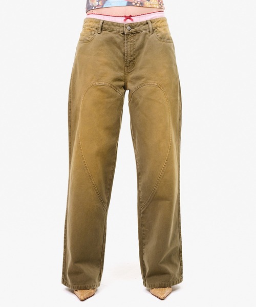 Carne Bollente(カルネボレンテ)の「carne bollente LOVE PANTS FOREVER(デニムパンツ・レディース・カーキ・28inch/26inch)」の8枚目の写真