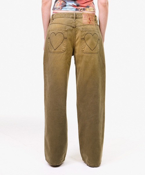 Carne Bollente(カルネボレンテ)の「carne bollente LOVE PANTS FOREVER(デニムパンツ・レディース・カーキ・28inch/26inch)」の11枚目の写真