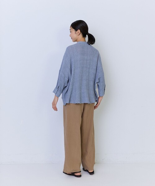 ADIEU TRISTESSE（アデュートリステス）の「コットンリネンワイドシルエットブラウス（シャツ/ブラウス・レディース・カーキ/ブルー系その他・38）」の17枚目の写真