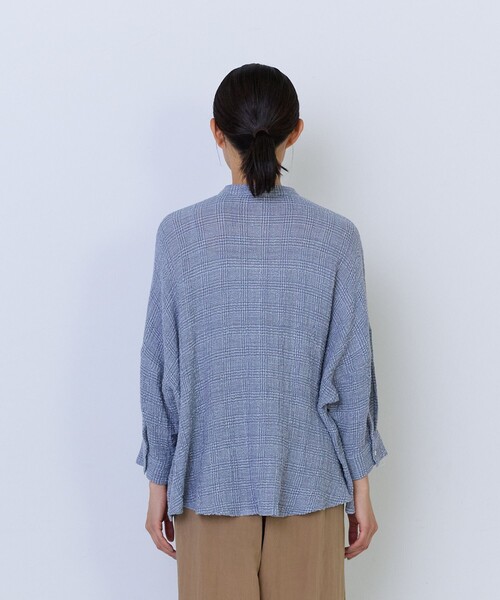 ADIEU TRISTESSE（アデュートリステス）の「コットンリネンワイドシルエットブラウス（シャツ/ブラウス・レディース・カーキ/ブルー系その他・38）」の14枚目の写真