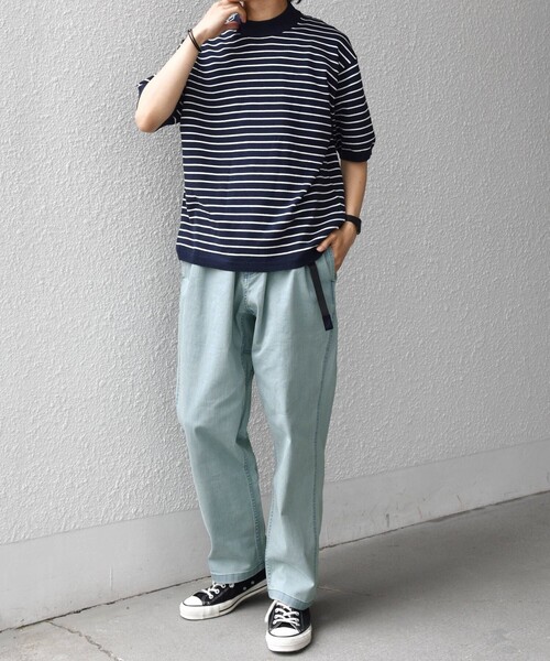 Gramicci(グラミチ)の「【SHIPS any別注】Gramicci: ルーズ テーパード ストレッチ デニム パンツ ◆(デニムパンツ・メンズ・ブラック/ネイビー/ライトブルー・X-LARGE/LARGE/MEDIUM/SMALL)」の9枚目の写真