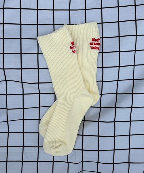 UNDERSTATEMENTs(アンダーステイトメント)の「【ユニセックス】バック刺繍リブソックス(ソックス/靴下・メンズ・ピンク/ベージュ/ライトブルー/グレー/ネイビー/グリーン/ホワイト/レッド系その他/ブラック・FREE)」の9枚目の写真