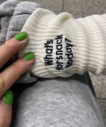 UNDERSTATEMENTs | 【ユニセックス】バック刺繍リブソックス(ソックス/靴下)