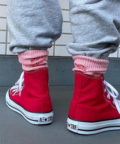 UNDERSTATEMENTs(アンダーステイトメント)の「【ユニセックス】バック刺繍リブソックス(ソックス/靴下・メンズ・ピンク/ベージュ/ライトブルー/グレー/ネイビー/グリーン/ホワイト/レッド系その他/ブラック・FREE)」の8枚目の写真