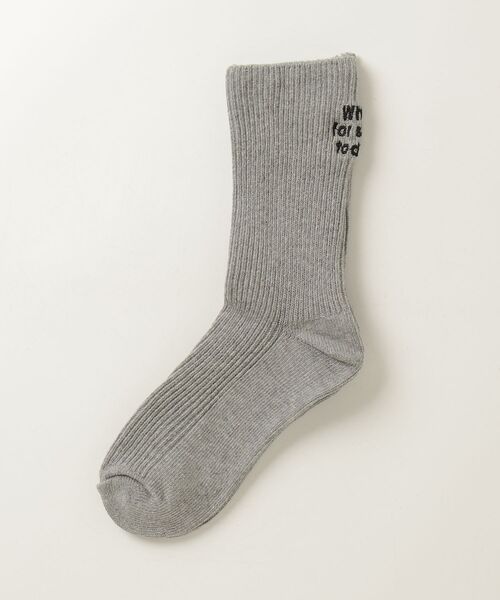 UNDERSTATEMENTs(アンダーステイトメント)の「【ユニセックス】バック刺繍リブソックス(ソックス/靴下・メンズ・ピンク/ベージュ/ライトブルー/グレー/ネイビー/グリーン/ホワイト/レッド系その他/ブラック・FREE)」の19枚目の写真