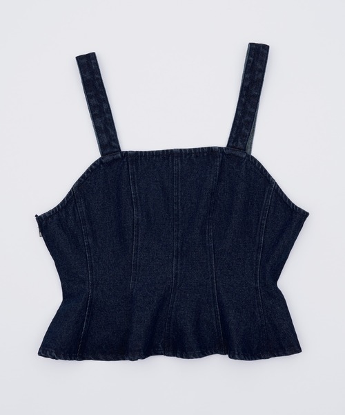 SOEMIN（ソミン）の「Denim bustier／ペプラムデニムビスチェ（その他トップス・レディース・インディゴブルー・FREE）」の5枚目の写真