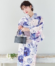 一人で簡単に着付けができる セパレート浴衣4点セット（トップス
