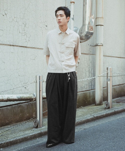 RAGEBLUE(レイジブルー)の「Barbs Stitch Sweat Wide Pants/バーブス刺繍スウェットワイドパンツ(スウェットパンツ・メンズ・ブラック/グレー・MEDIUM/LARGE)」の12枚目の写真
