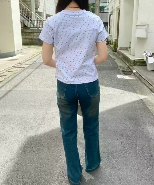 mebole(メボレ)の「ミニリボンTシャツ(Tシャツ/カットソー・レディース・グレー・FREE)」の3枚目の写真