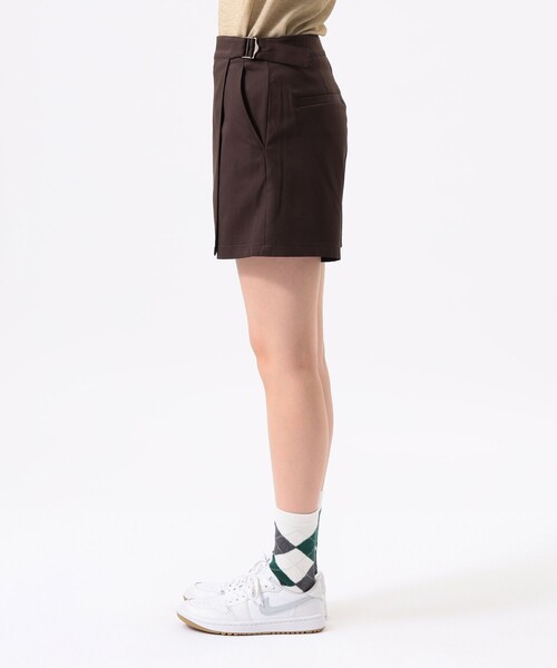 BEAMS GOLF（ビームスゴルフ）の「ORANGE LABEL / 撥水 ストレッチツイル ラップキュロット（スカート・レディース・ホワイト系その他5/グリーン/ブラウン・LARGE/MEDIUM/SMALL）」の10枚目の写真