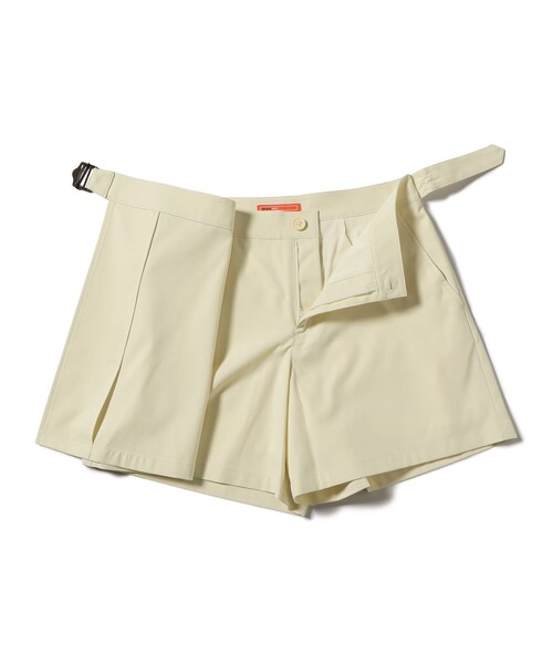 BEAMS GOLF（ビームスゴルフ）の「ORANGE LABEL / 撥水 ストレッチツイル ラップキュロット（スカート・レディース・ホワイト系その他5/グリーン/ブラウン・LARGE/MEDIUM/SMALL）」の16枚目の写真