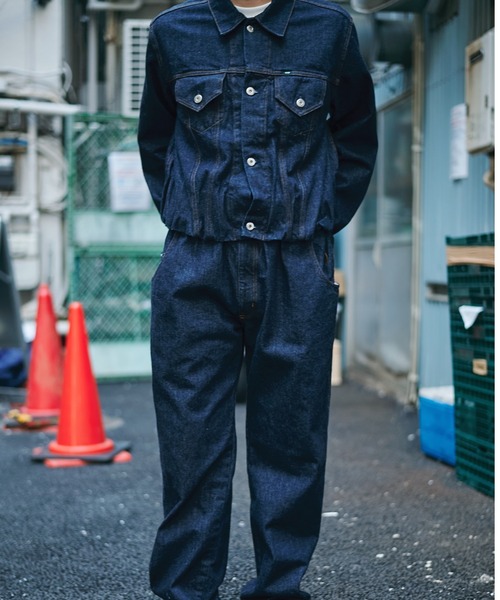 NAM(ナム)の「Accordion Jacket - One Wash(デニムジャケット・メンズ・インディゴブルー・1/2)」の13枚目の写真