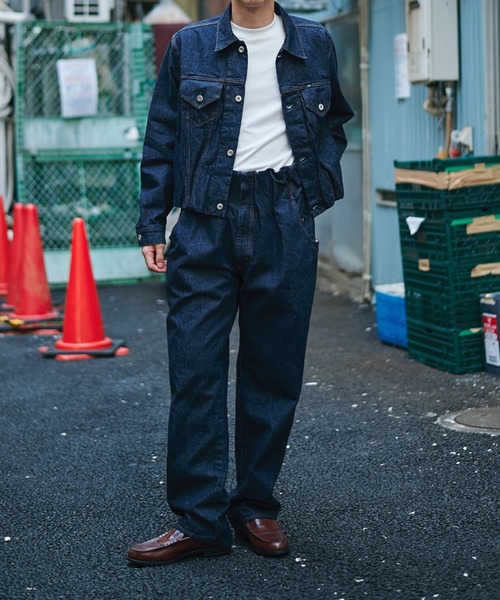 NAM(ナム)の「Accordion Jacket - One Wash(デニムジャケット・メンズ・インディゴブルー・1/2)」の14枚目の写真