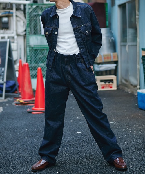 NAM(ナム)の「Accordion Jacket - One Wash(デニムジャケット・メンズ・インディゴブルー・1/2)」の15枚目の写真