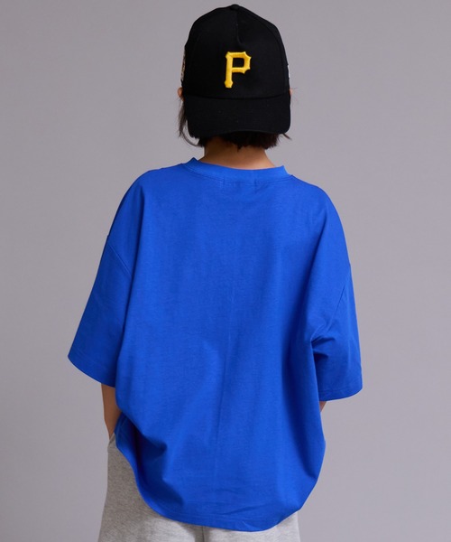 PAIRMANON STREET（ペアマノンストリート）の「【90-160cm】【綿100%】ネコ 刺繍 半袖 Tシャツ【PAIRMANON STREET】（Tシャツ/カットソー・キッズ・ピンク/ブルー/イエロー/ブラウン/オフホワイト/ブラック・130/110/120/150/100/140/160/90）」の22枚目の写真