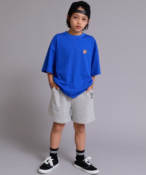 PAIRMANON STREET（ペアマノンストリート）の「【90-160cm】【綿100%】ネコ 刺繍 半袖 Tシャツ【PAIRMANON STREET】（Tシャツ/カットソー・キッズ・ピンク/ブルー/イエロー/ブラウン/オフホワイト/ブラック・130/110/120/150/100/140/160/90）」の21枚目の写真