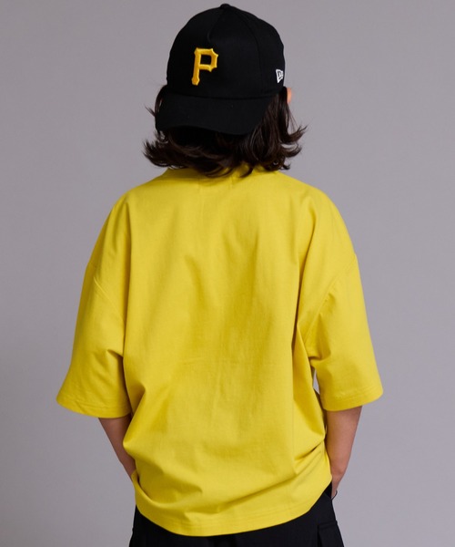 PAIRMANON STREET（ペアマノンストリート）の「【90-160cm】【綿100%】ネコ 刺繍 半袖 Tシャツ【PAIRMANON STREET】（Tシャツ/カットソー・キッズ・ピンク/ブルー/イエロー/ブラウン/オフホワイト/ブラック・130/110/120/150/100/140/160/90）」の19枚目の写真