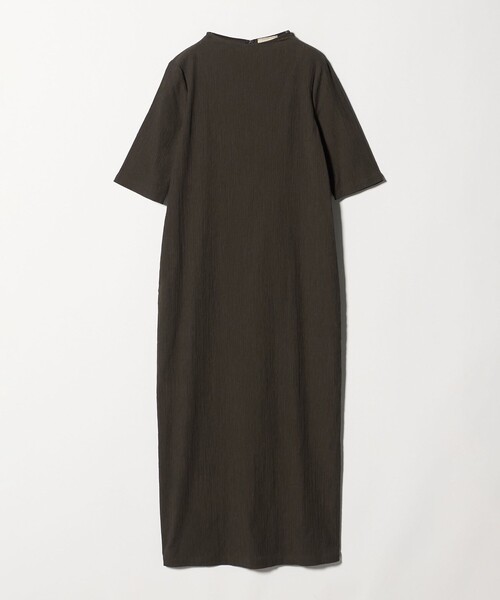 UNITED ARROWS(ユナイテッドアローズ)の「クレープ ストレート ワンピース ‐ウォッシャブル‐(ワンピース・レディース・ブラック/ダークブラウン・36/38)」の1枚目の写真
