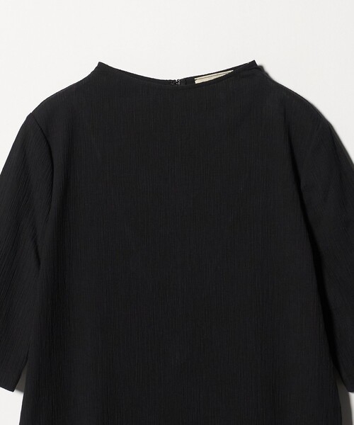 UNITED ARROWS(ユナイテッドアローズ)の「クレープ ストレート ワンピース ‐ウォッシャブル‐(ワンピース・レディース・ブラック/ダークブラウン・36/38)」の8枚目の写真