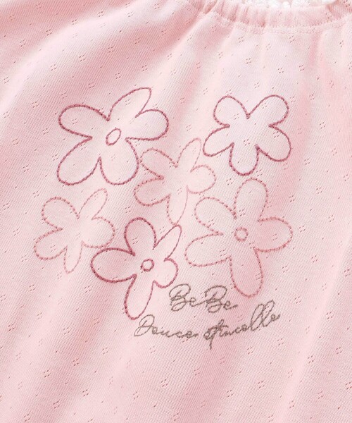 BeBe（ベベ）の「針抜きスムースステッチフラワー半袖ギャザーTシャツ（その他ベビーウェア・キッズ・ブルー/ピンク・90cm/80ｃｍ）」の11枚目の写真