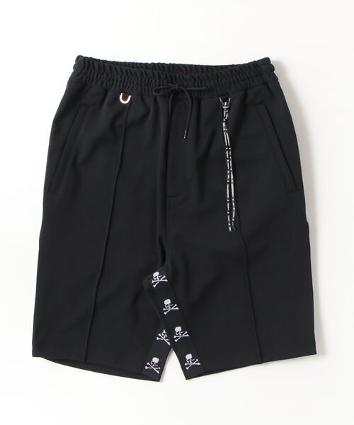 mastermind JAPAN(マスターマインド)の「TUCKED TAPED TRACK SHORTS(その他パンツ・メンズ・ブラック系その他・XL)」の1枚目の写真