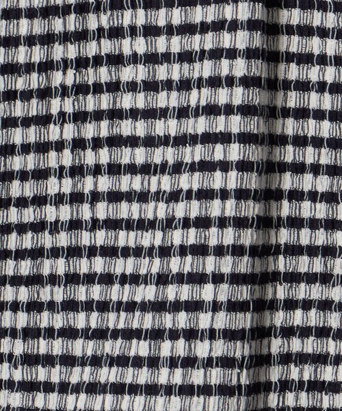 BEAUTY&YOUTH UNITED ARROWS（ビューティーアンドユースユナイテッドアローズ）の「ソリッド＆チェック Vネック ショートスリーブ カーディガン（カーディガン/ボレロ・レディース・ライトブルー/ホワイト/ブラック・FREE）」の5枚目の写真