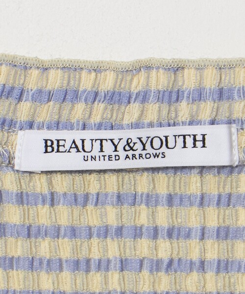 BEAUTY&YOUTH UNITED ARROWS（ビューティーアンドユースユナイテッドアローズ）の「ソリッド＆チェック Vネック ショートスリーブ カーディガン（カーディガン/ボレロ・レディース・ライトブルー/ホワイト/ブラック・FREE）」の13枚目の写真